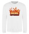 Sweatshirt Gianni, you're a fire White фото