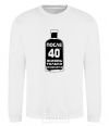 Sweatshirt Life after 40 black White фото