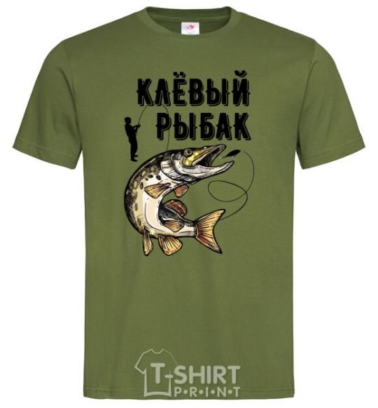 Men's T-Shirt Cool fisherman millennial-khaki фото