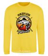 Sweatshirt Born to fish V.1 yellow фото