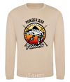 Sweatshirt Born to fish V.1 sand фото