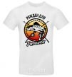 Men's T-Shirt Born to fish V.1 White фото