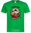 Men's T-Shirt Born to fish V.1 kelly-green фото