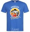 Men's T-Shirt Born to fish V.1 royal-blue фото