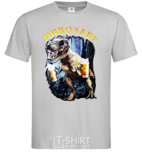 Men's T-Shirt Beerzavr grey фото