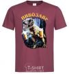 Men's T-Shirt Beerzavr burgundy фото