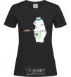 Women's T-shirt Regular bears. White black фото