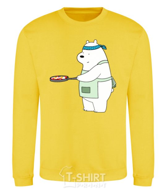 Sweatshirt Regular bears. White yellow фото