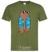 Men's T-Shirt Regular Grizz Bears millennial-khaki фото