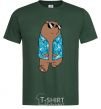 Men's T-Shirt Regular Grizz Bears bottle-green фото