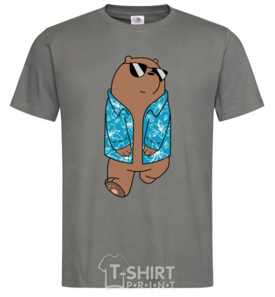 Men's T-Shirt Regular Grizz Bears dark-grey фото