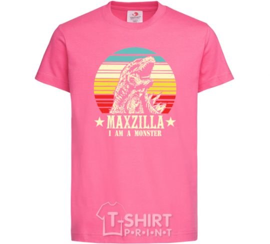 Детская футболка MAXZILLA Ярко-розовый фото