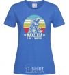 Женская футболка MAXZILLA Ярко-синий фото