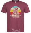 Men's T-Shirt MAXZILLA burgundy фото