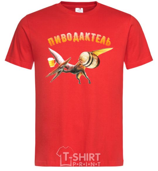 Men's T-Shirt Beerdachtel red фото