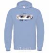 Men`s hoodie hunter x hunter sky-blue фото