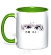 Mug with a colored handle hunter x hunter kelly-green фото