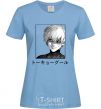 Women's T-shirt Gul chorny sky-blue фото