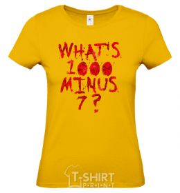 Women's T-shirt 1000 minus 7 cornsilk фото
