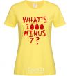 Женская футболка 1000 minus 7 Лимонный фото