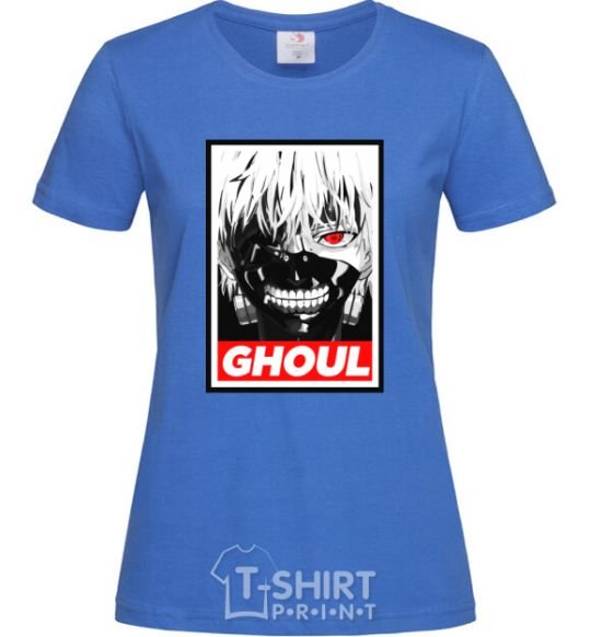 Women's T-shirt GHOUL royal-blue фото