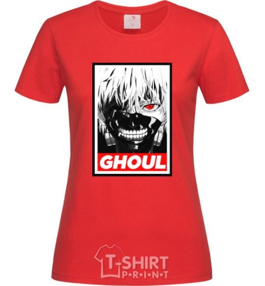 Женская футболка GHOUL Красный фото