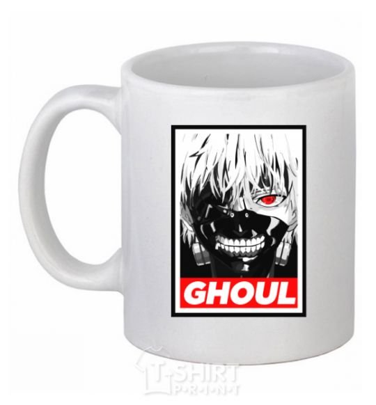 Чашка керамическая GHOUL Белый фото