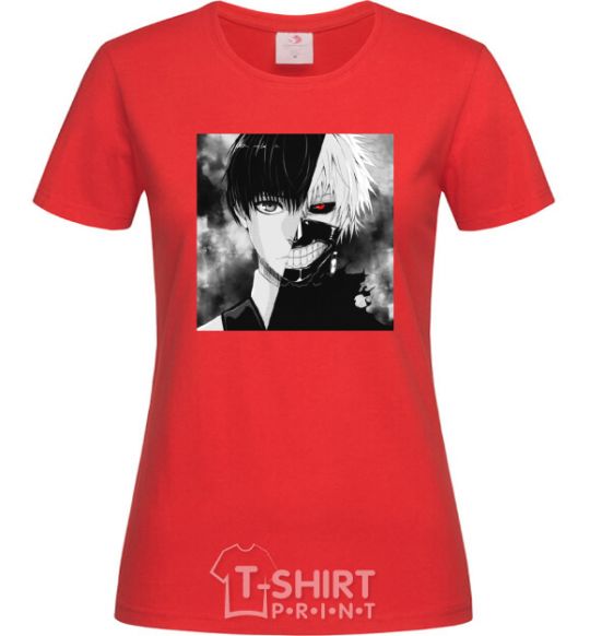 Women's T-shirt Kaneki red фото