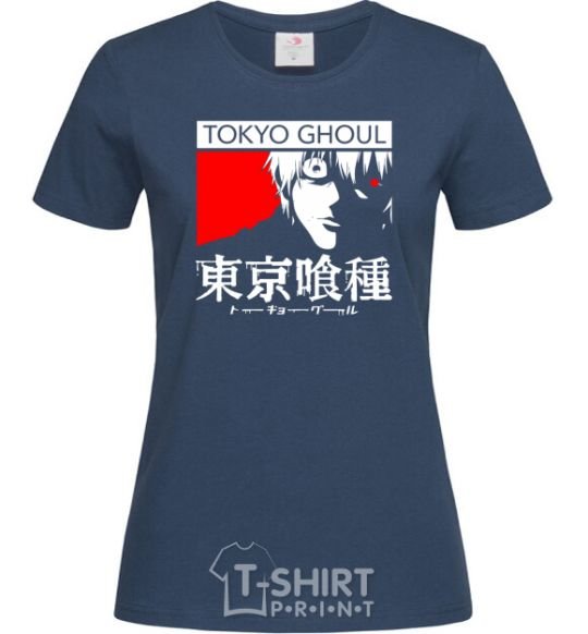 Women's T-shirt Tokyo ghoul бк navy-blue фото