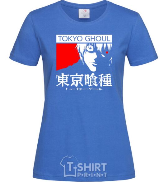 Women's T-shirt Tokyo ghoul бк royal-blue фото