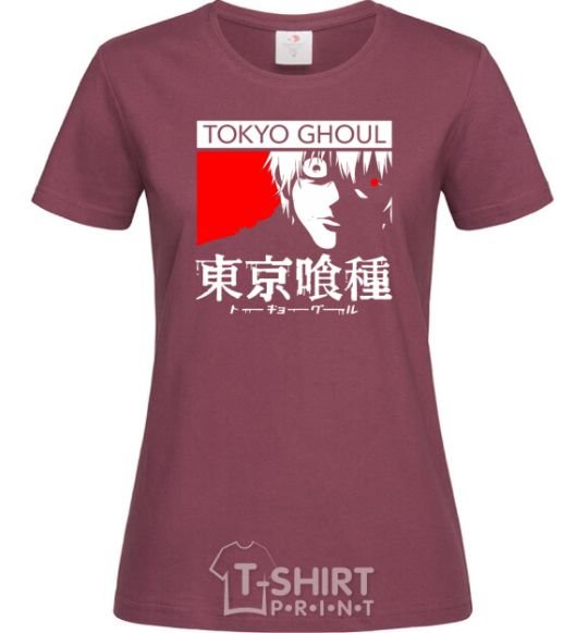 Women's T-shirt Tokyo ghoul бк burgundy фото