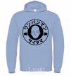 Men`s hoodie One punch man circle ч sky-blue фото