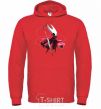 Men`s hoodie Hollow night silksong bright-red фото