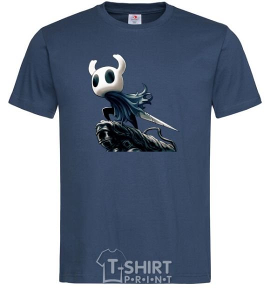 Men's T-Shirt Hollow night with a sword navy-blue фото