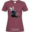 Women's T-shirt Hollow night with a sword burgundy фото