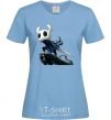 Women's T-shirt Hollow night with a sword sky-blue фото