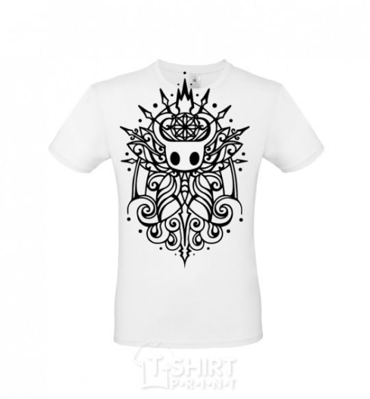 Men's T-Shirt hollow night curls White фото