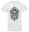 Men's T-Shirt hollow night curls White фото