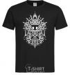 Men's T-Shirt hollow night curls black фото