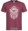 Men's T-Shirt hollow night curls burgundy фото