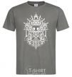 Men's T-Shirt hollow night curls dark-grey фото