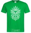 Men's T-Shirt hollow night curls kelly-green фото