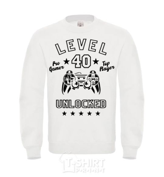 Свитшот Level 40 Белый фото