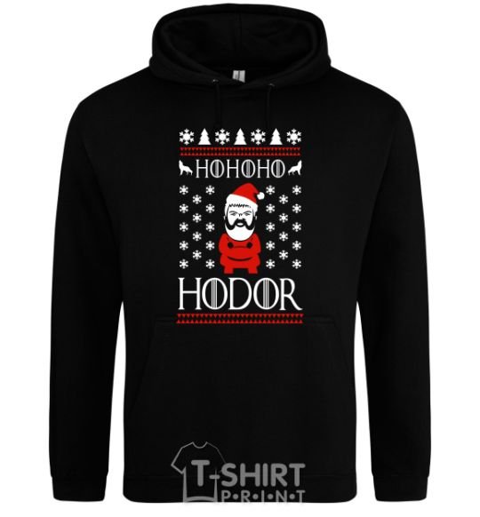 Men`s hoodie HOHOHODOR black фото