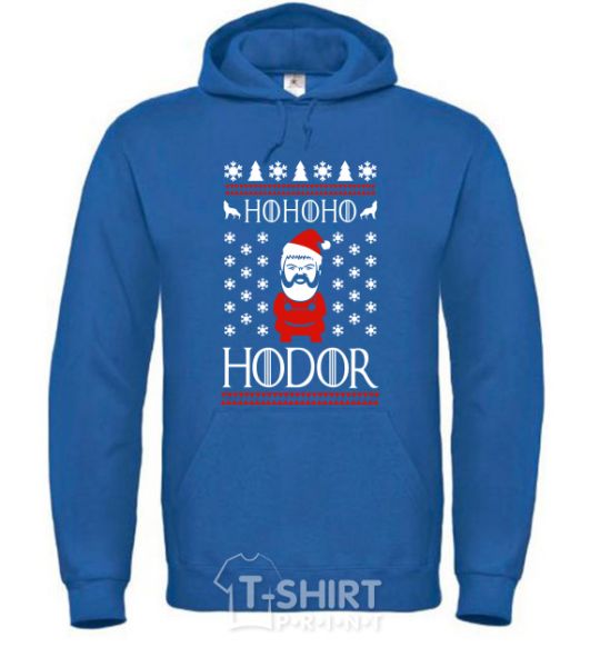 Men`s hoodie HOHOHODOR royal фото