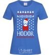 Женская футболка HOHOHODOR Ярко-синий фото