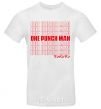 Men's T-Shirt One puch man text White фото