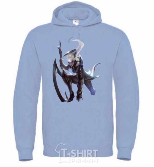 Men`s hoodie league of legends DIANA sky-blue фото