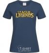 Women's T-shirt League of legends logo V.1 navy-blue фото