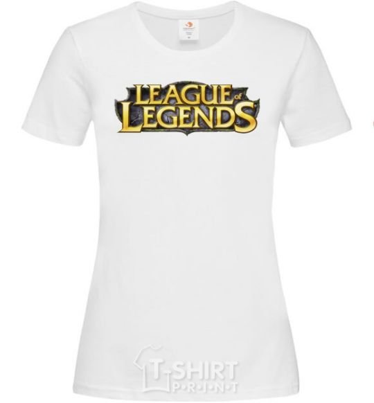 Women's T-shirt League of legends logo V.1 White фото